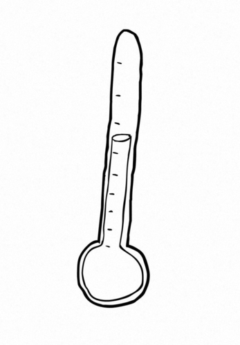 Dibujo para colorear Termómetro