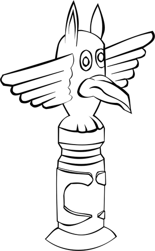 Dibujo para colorear Tótem