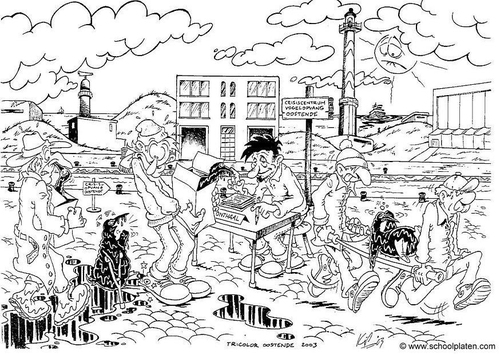 Dibujo para colorear Tricolor2