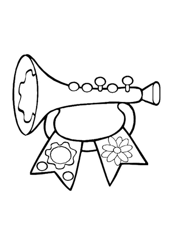 Dibujo para colorear Trompeta
