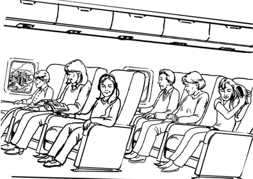 Dibujo para colorear Viajar - avión