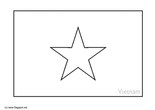 Dibujo para colorear Vietnam