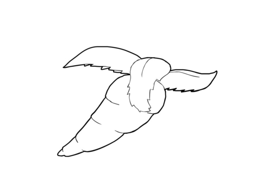 Dibujo para colorear Zanahoria