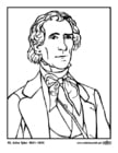 Dibujo para colorear 10 John Tyler