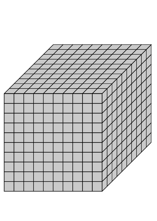 Dibujo para colorear 1000 cm3