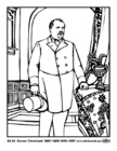 dibujo-para-colorear 22 - 24 Grover Cleveland