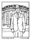 Dibujo para colorear 30 Calvin Coolidge