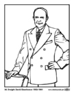 Dibujo para colorear 34 Dwight David Eisenhower