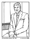 Dibujos para colorear 40 Ronald Wilson Reagan