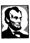 Dibujo para colorear Abraham Lincoln