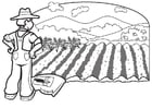 Dibujos para colorear Agricultor