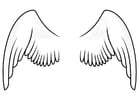 Dibujos para colorear alas
