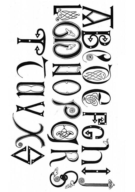 Alfabeto anglosajÃ³n de los siglos XVIII y IX