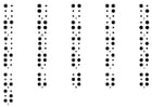 Dibujos para colorear Alfabeto braille