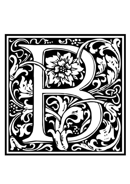 alfabeto decorativo - B