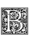 alfabeto decorativo - B