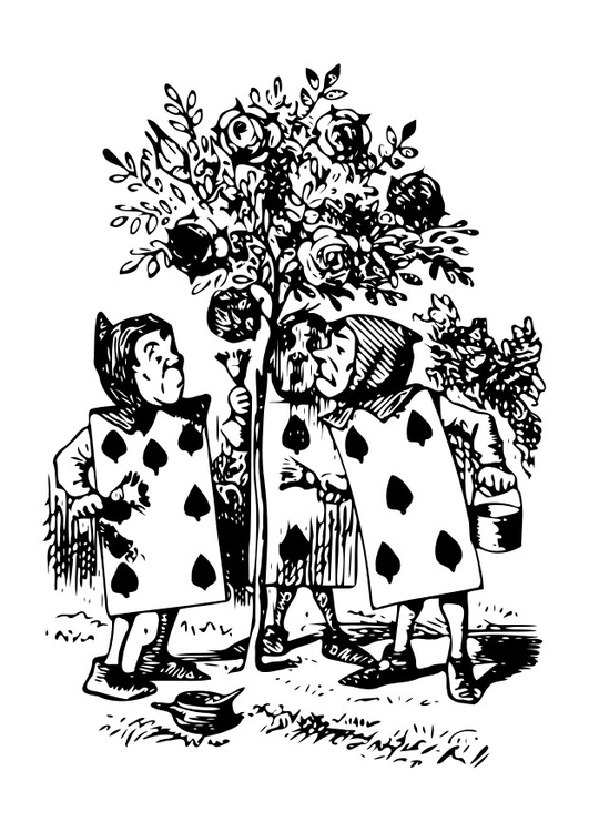 Dibujo para colorear Alicia en el país de las maravillas ...