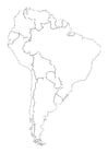 Dibujos para colorear América del sur