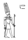 Dibujos para colorear Amun