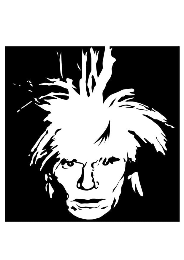 Dibujo para colorear Andy Warhol 
