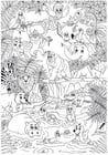 Dibujos para colorear animales en la selva
