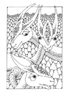 dibujo-para-colorear animales fantásticos