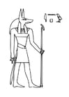 Dibujo para colorear Anubis