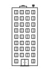 Dibujo para colorear apartamento