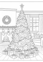 Árbol de Navidad con regalos