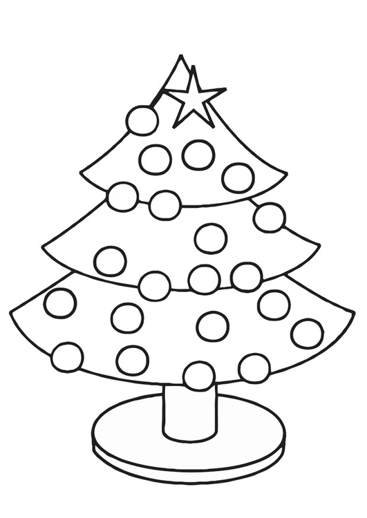 Dibujo para colorear Ã¡rbol de navidad