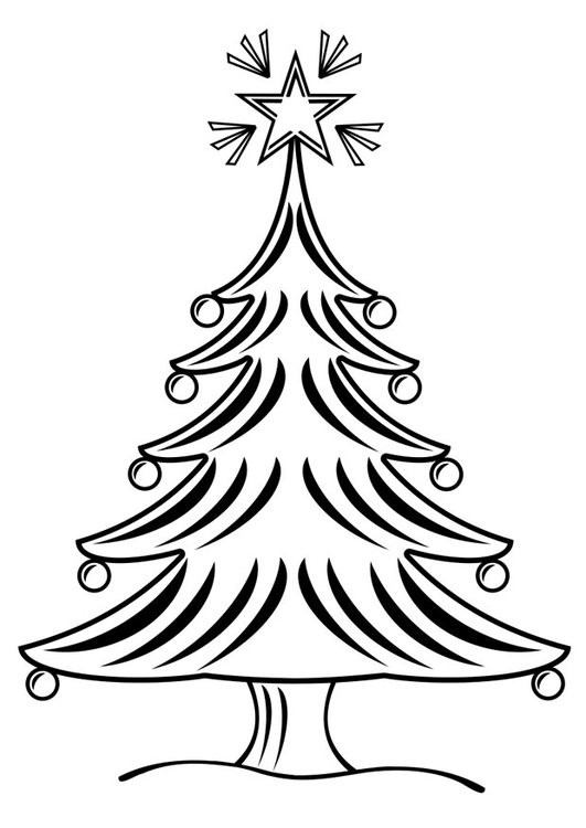 Dibujo para colorear Ã¡rbol de Navidad