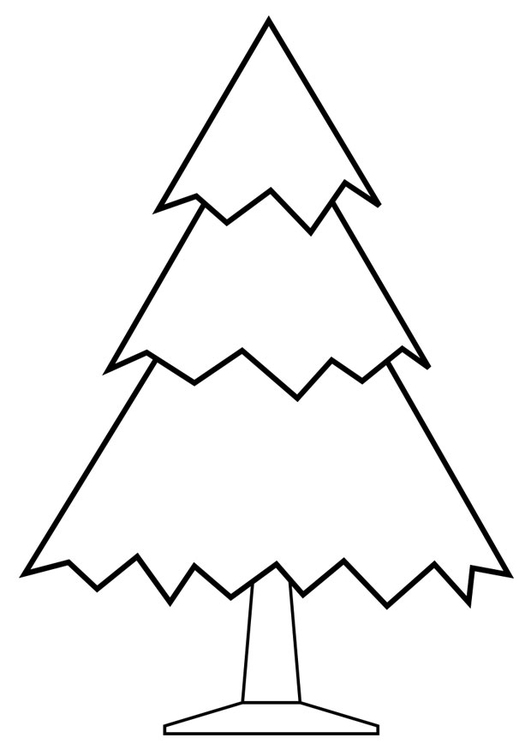 Dibujo para colorear Ã¡rbol de Navidad