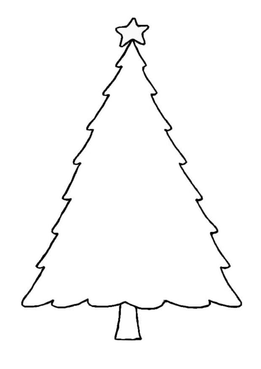 Dibujo para colorear Ãrbol de navidad