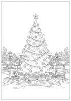 Árbol de Navidad en la ciudad