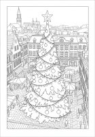 Árbol de Navidad en la plaza