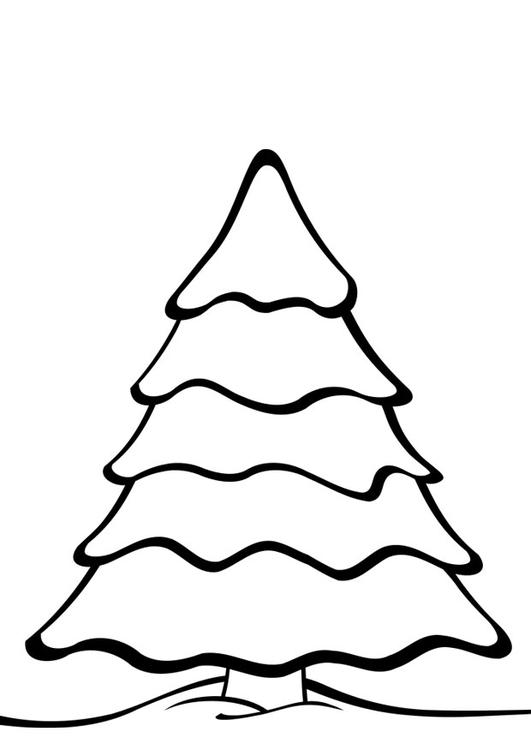 Dibujo para colorear árbol de Navidad - Dibujos Para Imprimir Gratis - Img  28169