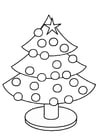 Dibujos para colorear árbol de navidad