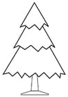 Dibujos para colorear árbol de Navidad