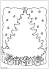 Dibujos para colorear árbol de Navidad