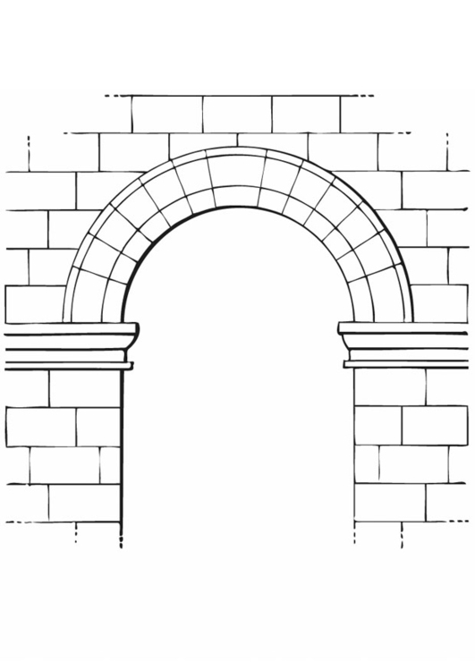 Dibujo para colorear Arco
