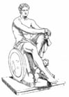 Dibujos para colorear Ares, un dios griego