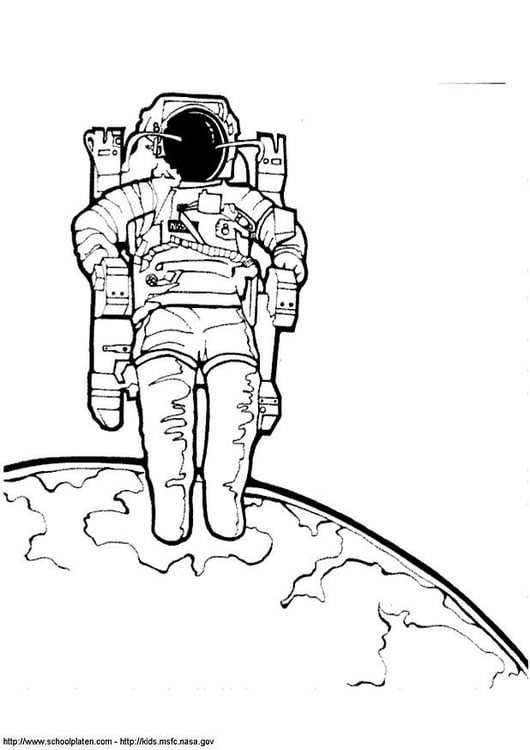 Dibujo para colorear Astronauta