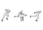 dibujo-para-colorear Atletismo - correr