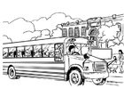 Dibujos para colorear Autobus escolar