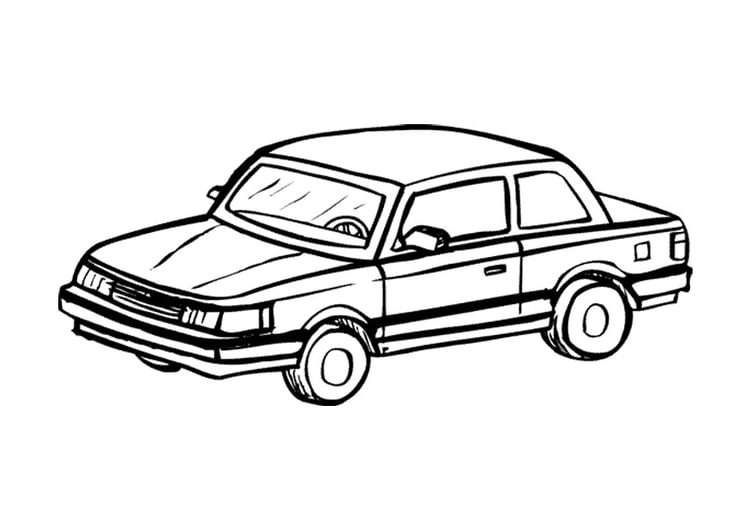 Dibujo para colorear AutomÃ³vil