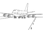 Dibujos para colorear Avión 747