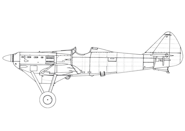 Dibujo para colorear AviÃ³n - D500