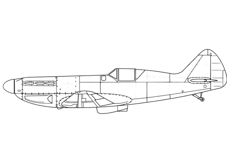 Dibujo para colorear AviÃ³n - D551