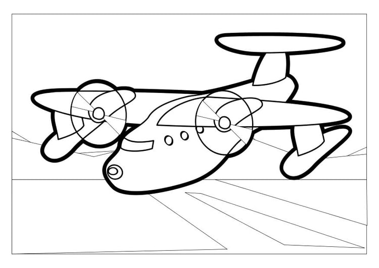 Dibujo para colorear AviÃ³n