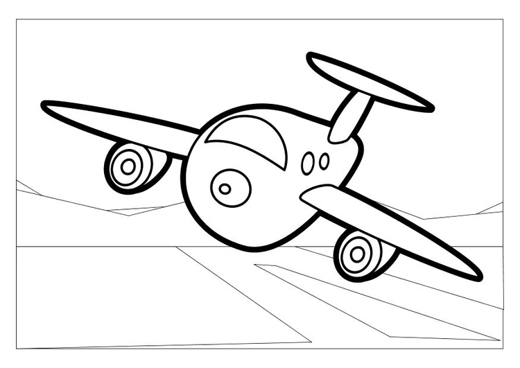 Dibujo para colorear AviÃ³n